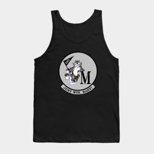 F-14 Tomcat - Just Win, Baby - Silver - Grunge Style Tank Top